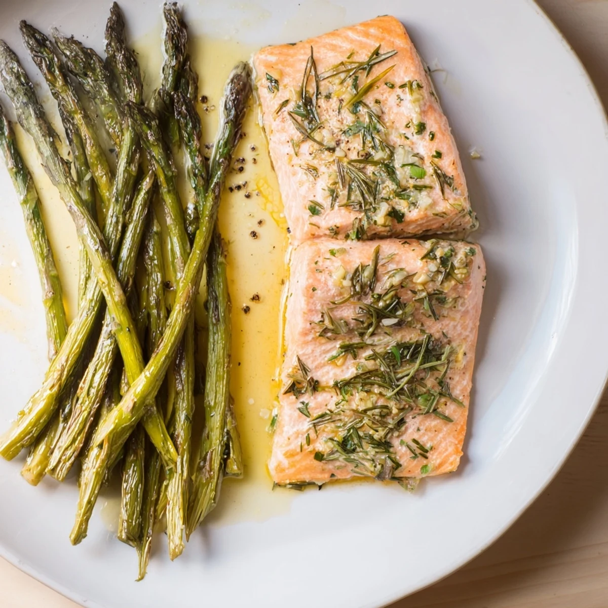 Herb-Crusted Salmon Asparagus