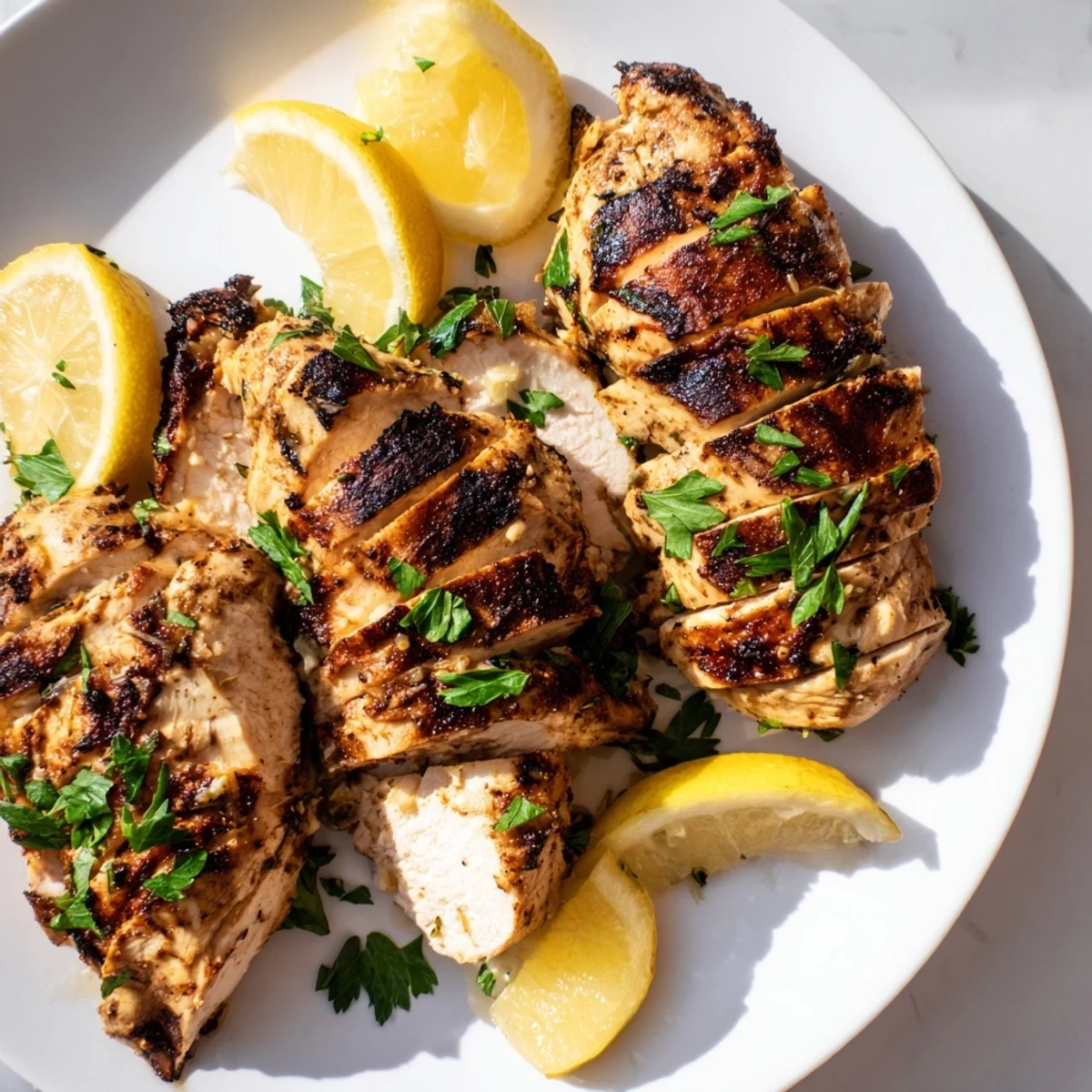 Juicy boneless chicken breasts, coated in creamy Greek yogurt, baked to golden, savory perfection.