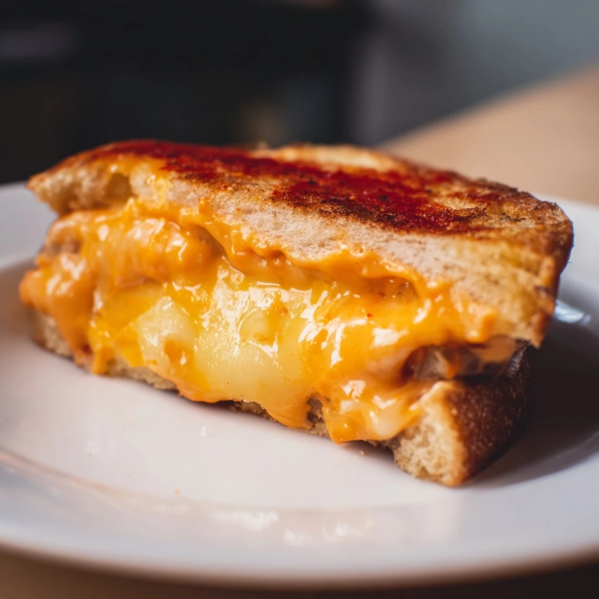 Melted cheddar and Monterey Jack enhance this delicious Spiked Grilled Cheese, perfect for a quick, flavorful lunch.