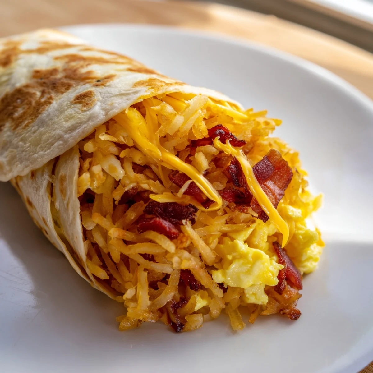 Golden baked B.E.C. breakfast bites, bursting with cheesy bacon and scrambled egg filling, ready to serve.