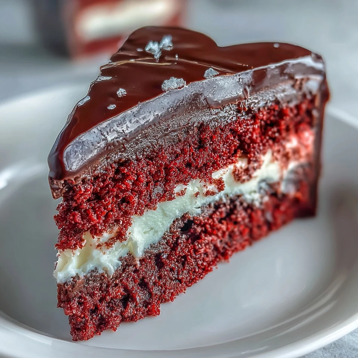 A rich dark chocolate Betty Boop silhouette adorns the smooth frosted Red Betty Boop Heart Cake.