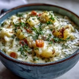 Creamy Potato Soup with Cabbage