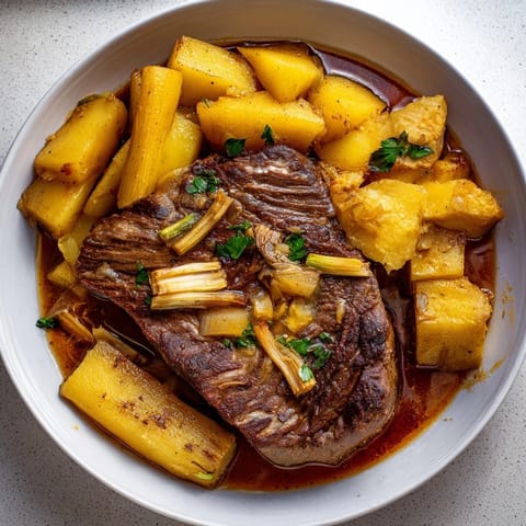 A rustic and flavorful Slow-Roasted Beef Pot Roast, perfect for a warming family dinner tonight.