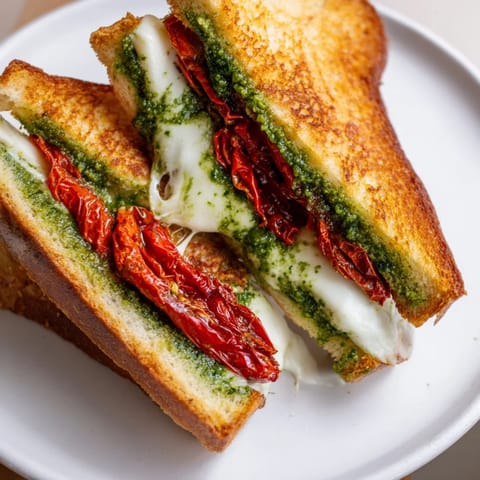 Pesto grilled cheese melt
