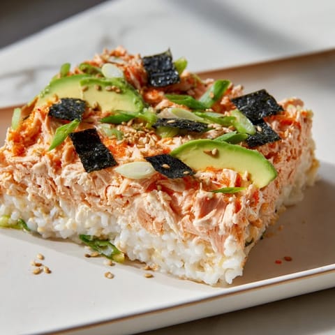 Sushi Bake Casserole Layers