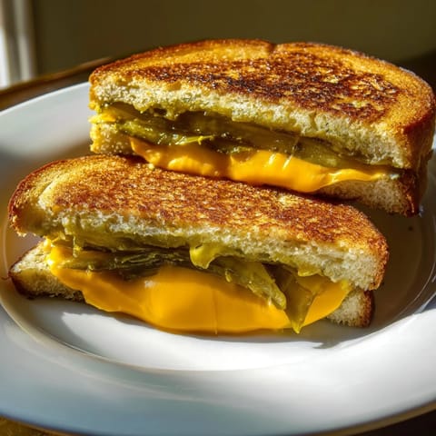 Pickle Cheddar Cheese Sandwich