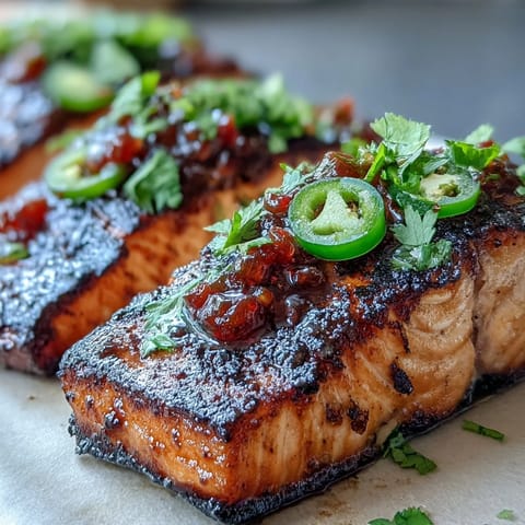 Grilled Salmon with Strawberry Salsa