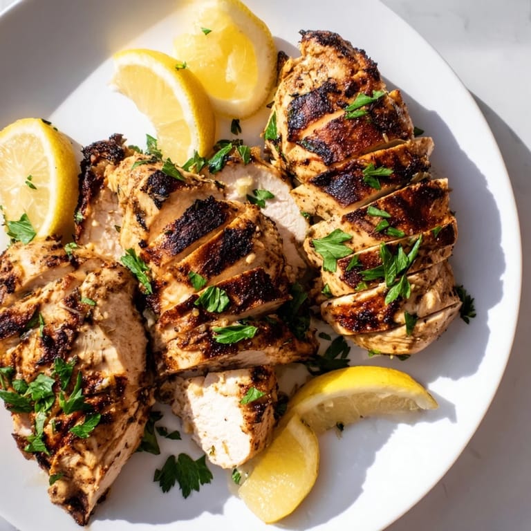 Juicy boneless chicken breasts, coated in creamy Greek yogurt, baked to golden, savory perfection.