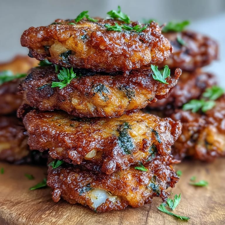 Crispy Black-Eyed Pea Fritters sizzling in a skillet, showcasing their golden-brown, crunchy exteriors.