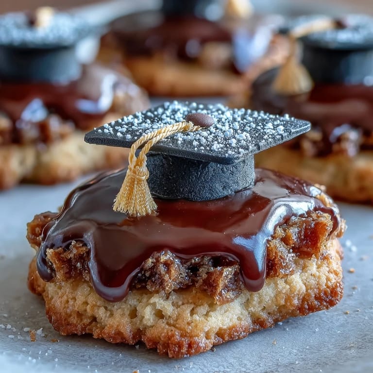 Celebrate your graduate with these easy sugar cookies featuring fondant mortarboard hats, a sweet way to honor their big achievement.